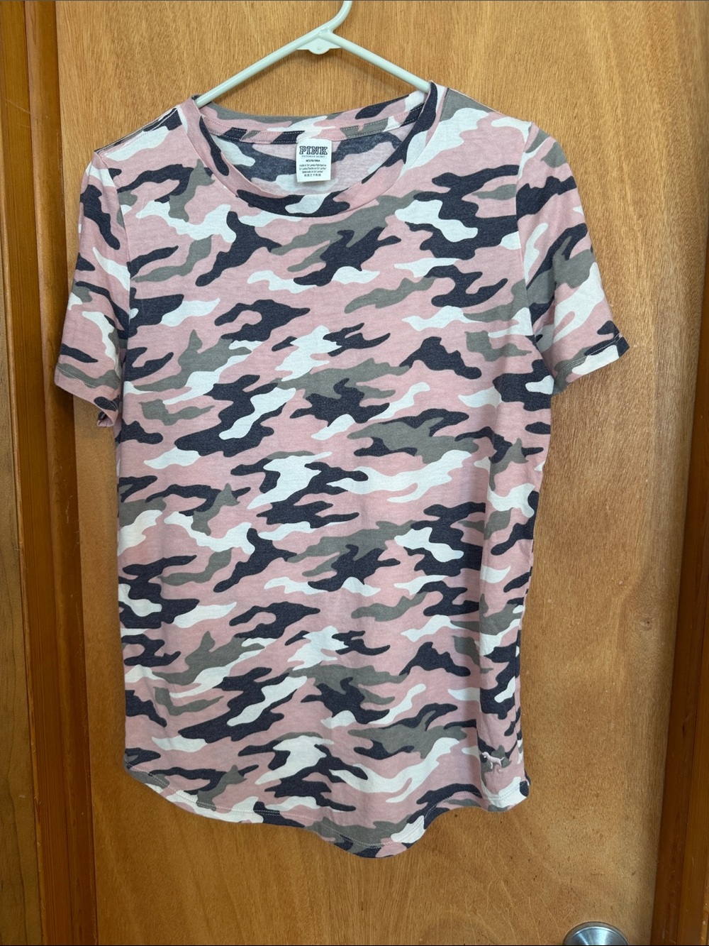 PINK Victoria's Secret Pink Camo Short-Sleeve Tee